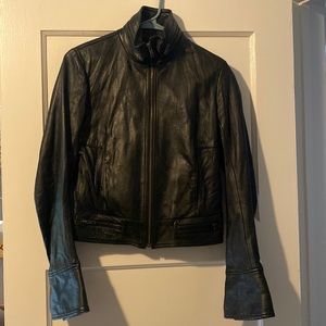 Duarte Jeans Biker Leather Jacket